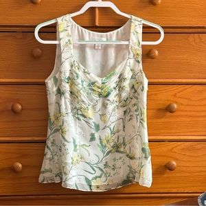 Ann Taylor Loft floral tank top blouse